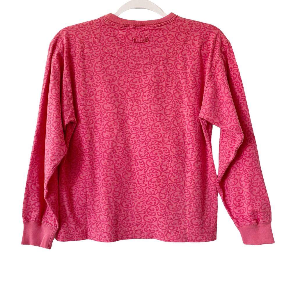 Vintage Dockers Womens Size S Pink Printed Long Sleeve Shirt - Picture 7 of 7